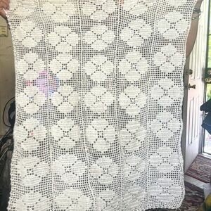 Crochet knitting tablecloth